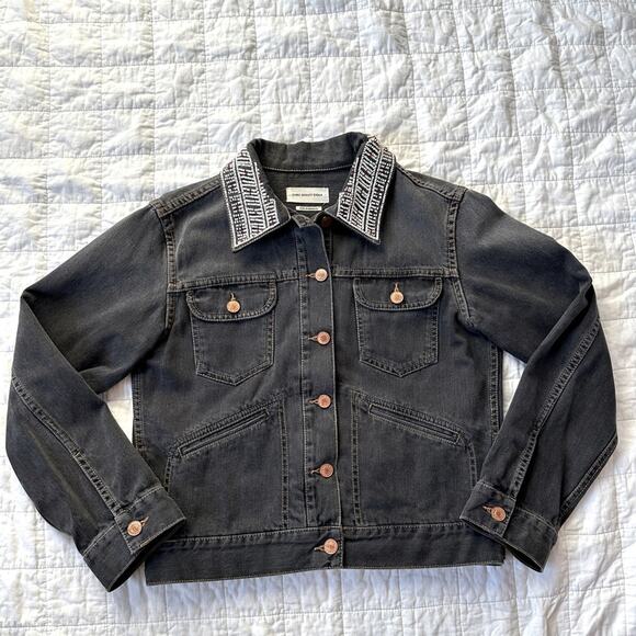 Isabel Marant Jackets & Blazers - Isabel Marant Denim Jean Jacket Beaded Black Grey
